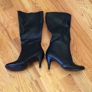 Unlisted Black Heel Zipper Boots 9